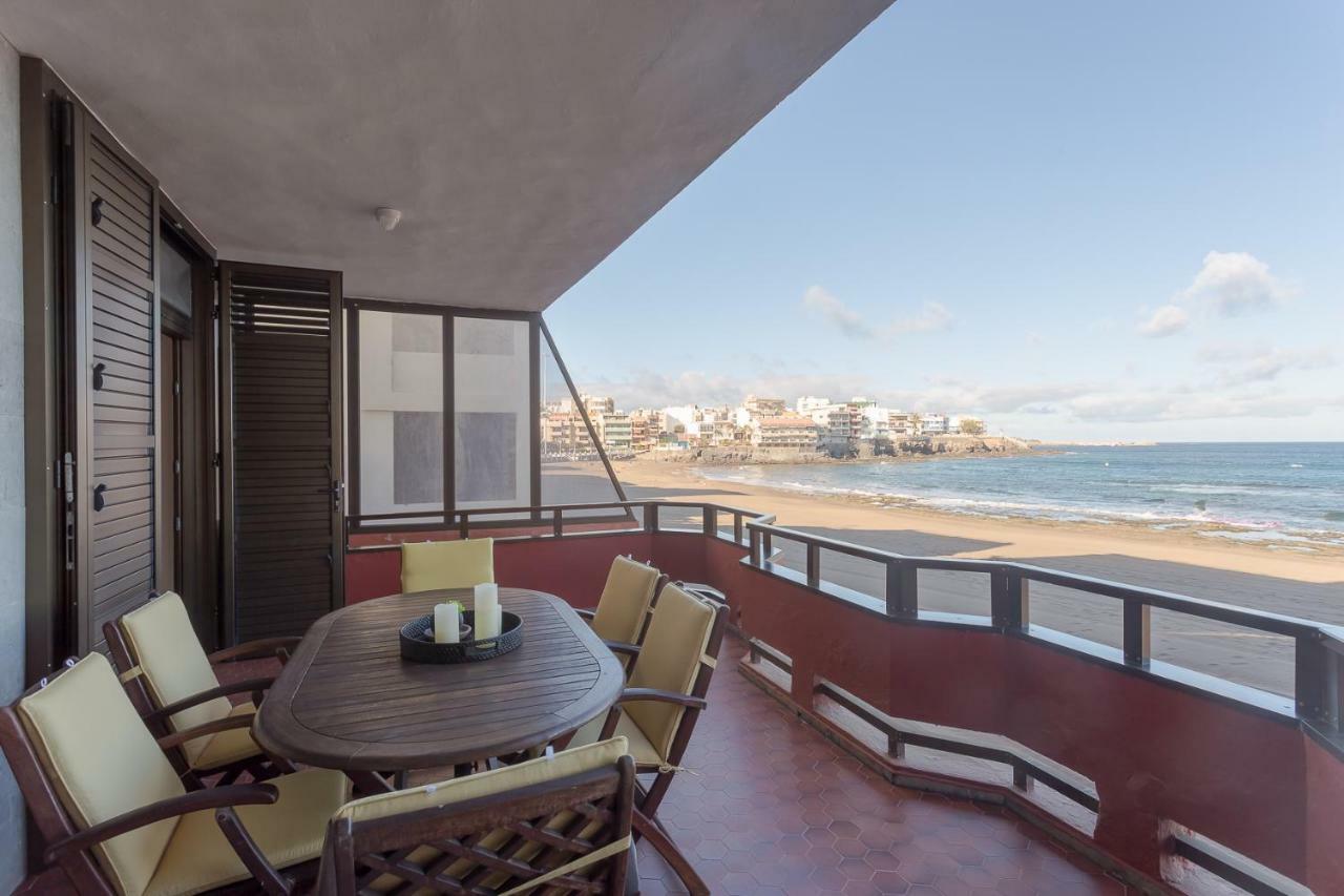 Front Line Beach With Fantastic Terrace. Telde Exterior foto
